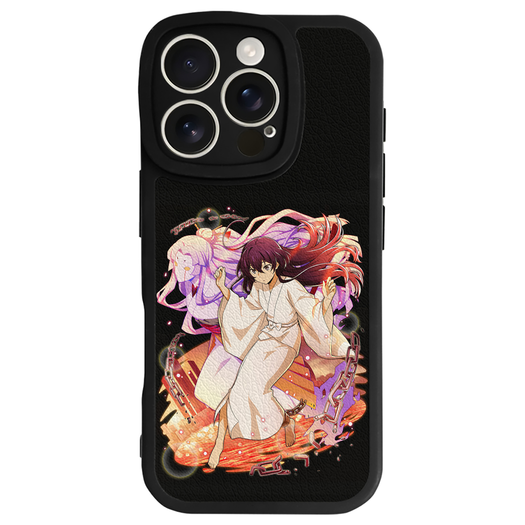 （画像用） 文豪ストレイドッグス Bungo Stray Dogs 【iPhone 16シリーズ対応】シリコンスマホケース（レザー調） 材質：シリコン